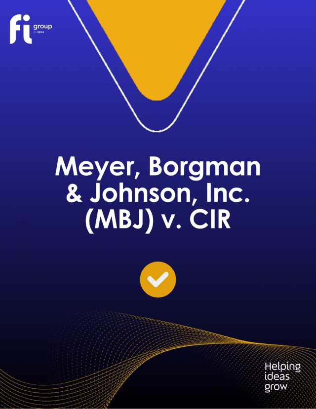 Court Case: Meyer, Borgman & Johnson, Inc. (MBJ) v. CIR