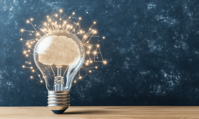 Fi Group by EPSA - Illuminated brain idea concept, innovation strategy